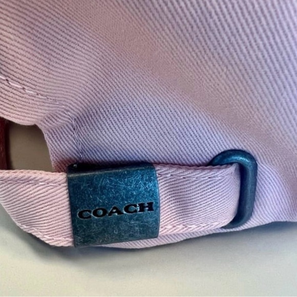 New Coach Embroidered Baseball Cap- Blush